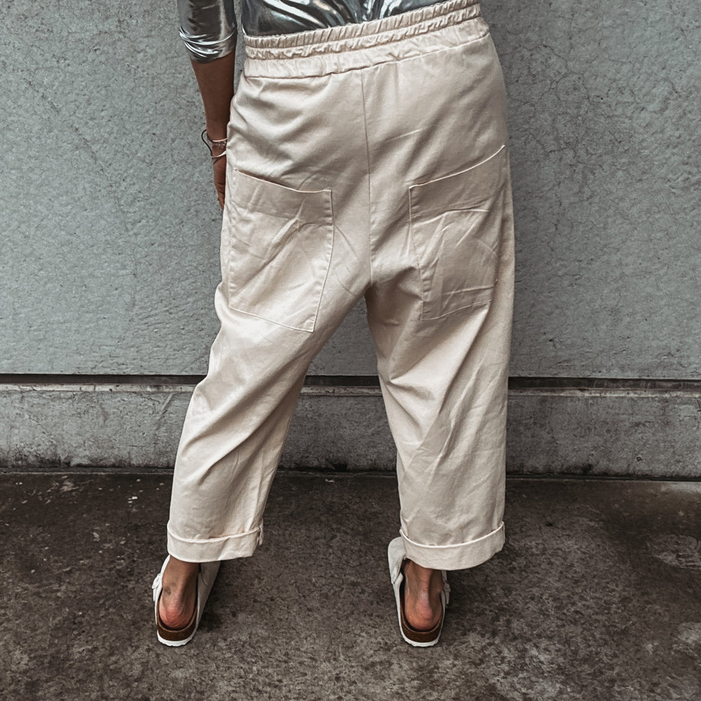 EDEN Cream wide leg joggers *new* – Lucy Dodwell