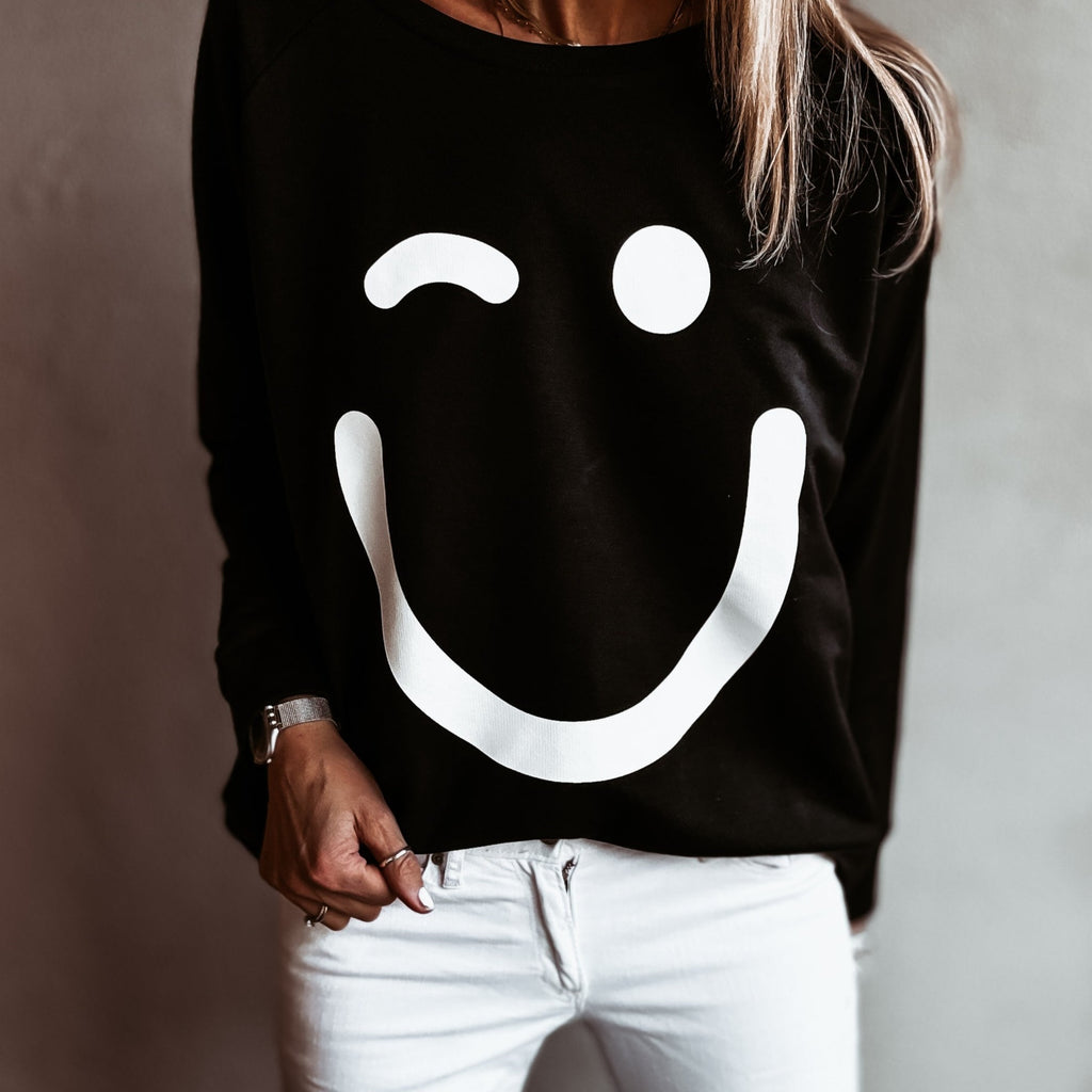 Nomad sweatshirt smiley face sale