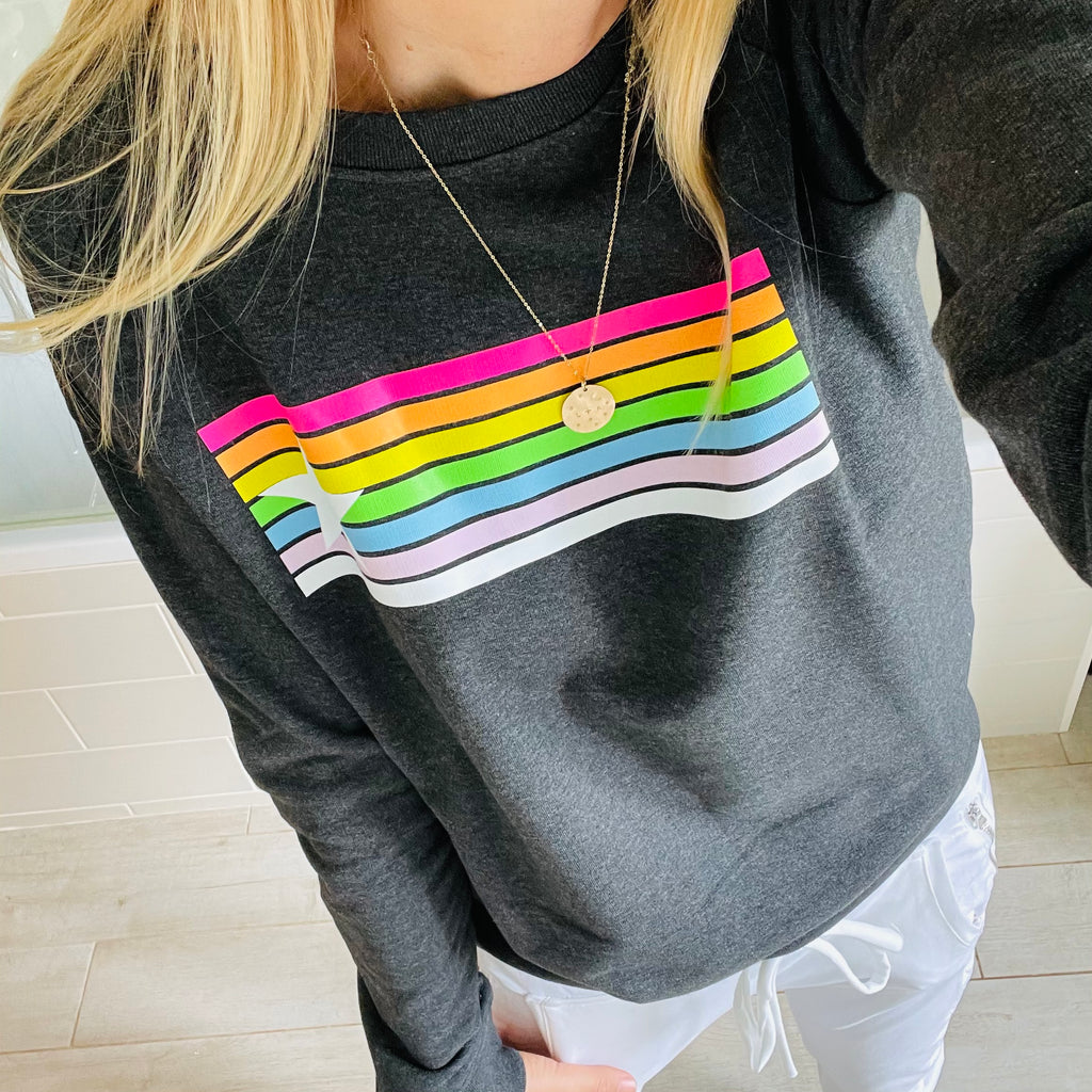 Neon discount marl sweatshirt