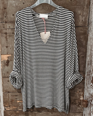 Montage V neck breton striped top *NEW*