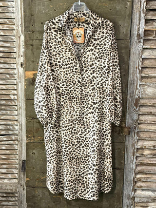 Leopard shirt dress *NEW*