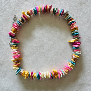 Pastel coral necklace