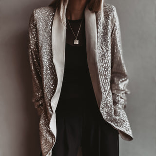 Sequin CHAMPAGNE GOLD blazer *NEW*