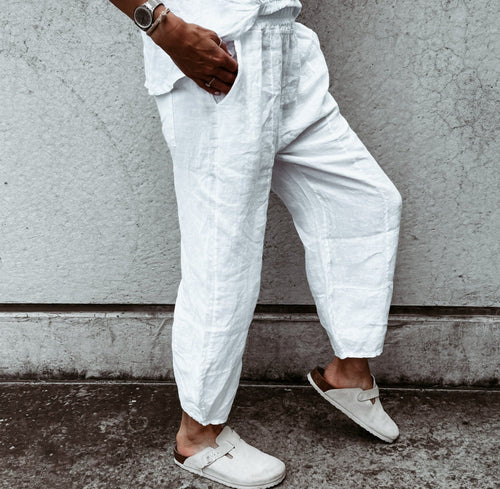 WHITE Lima linen pants *NEW*