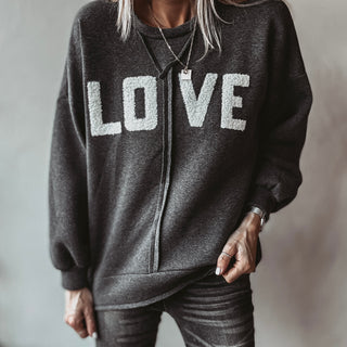 LOVE charcoal grey sweatshirt *NEW*