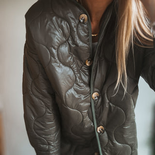 Khaki Callie quilted jacket *NEW*