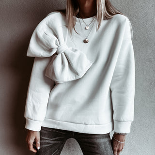 White Bow sweatshirt *NEW*