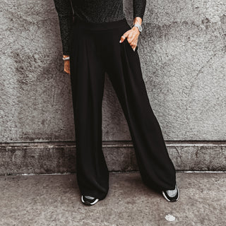 BLACK Amy palazzo pants