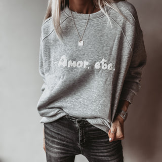 AMOR ETC grey sweatshirt *NEW*