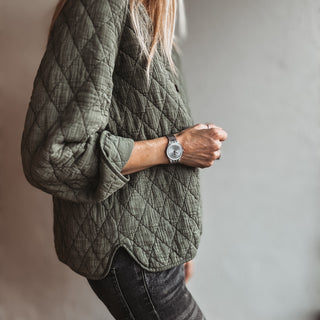 Khaki Connor quilted jacket *NEW*