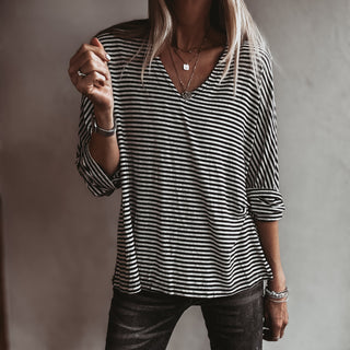 Montage V neck breton striped top *NEW*