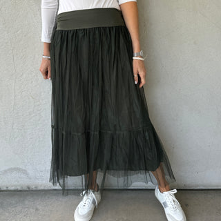 Keval KHAKI tulle skirt *NEW*