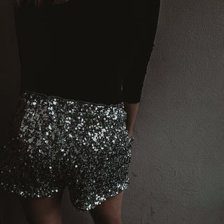 Rio SILVER Sequin HOT PANTS