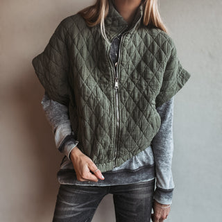 Olive Charlston quilted bomber *NEW*