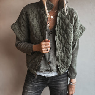 Olive Charlston quilted bomber *NEW*