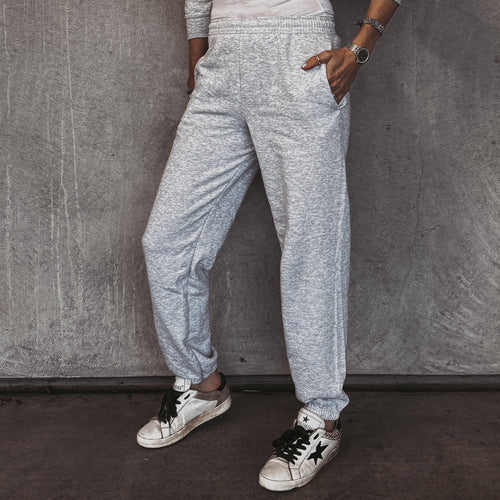 Light heather grey college joggers *NEW*