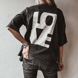 LOVE tee charcoal grey *NEW*