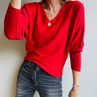 LEENA RED sweater *NEW*