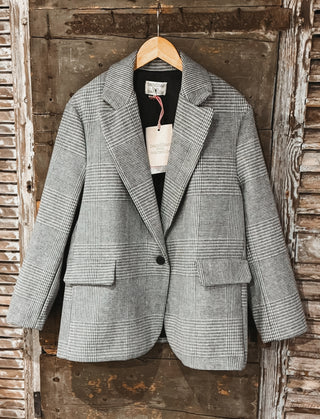 Merino check blazer NEW*