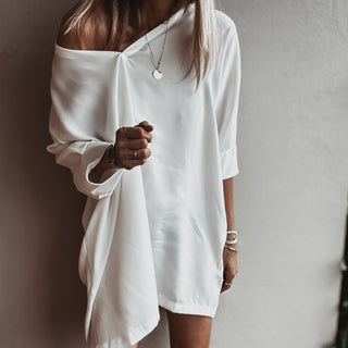 Ithaca VINTAGE WHITE V neck tunic