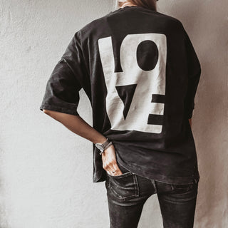 LOVE tee charcoal grey *NEW*