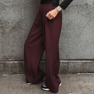 BURGUNDY Amy palazzo pants