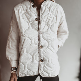 Cream Callie quilted jacket *NEW*