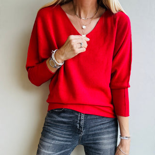 LEENA RED sweater *NEW*