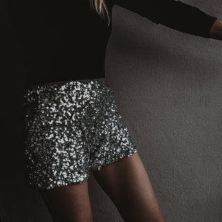 Rio SILVER Sequin HOT PANTS