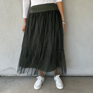 Keval KHAKI tulle skirt *NEW*