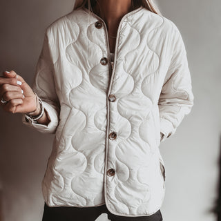 Cream Callie quilted jacket *NEW*