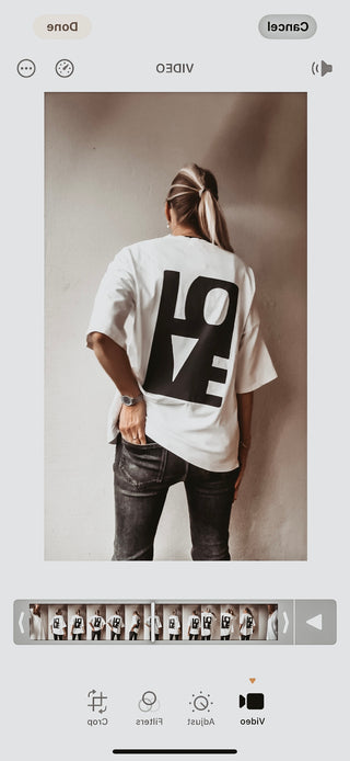 LOVE tee vintage white *NEW*