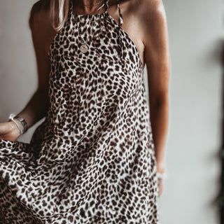 Leopard tie summer dress *NEW*