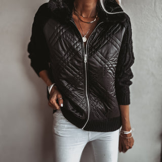 Tessa quilted BLACK bomber