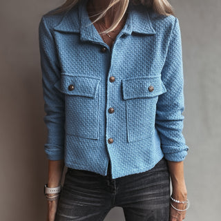 Chanel inspired blue jacket with gold buttons *NEW*