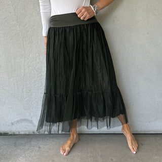 Keval KHAKI tulle skirt *NEW*