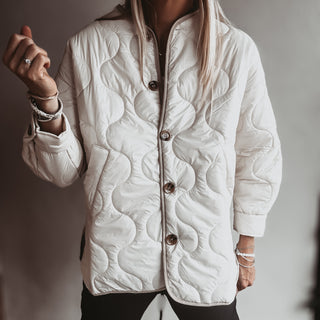 Cream Callie quilted jacket *NEW*