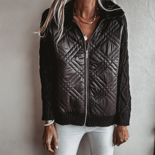 Tessa quilted BLACK bomber