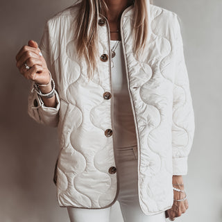 Cream Callie quilted jacket *NEW*