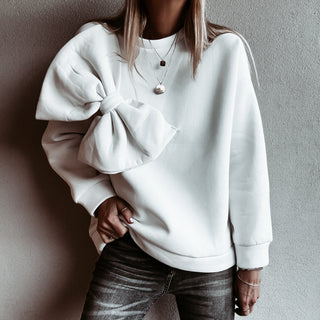 White Bow sweatshirt *NEW*