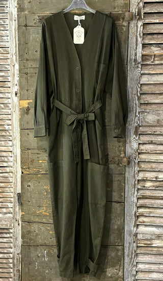 Khaki denim boiler suit *NEW*