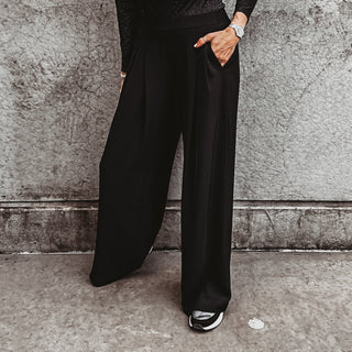 BLACK Amy palazzo pants