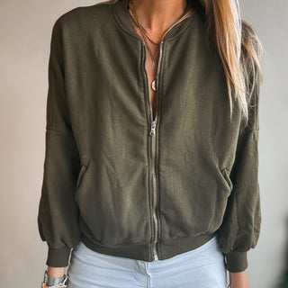 Ultimate zip through MILITARY sweatshirt *NEW*