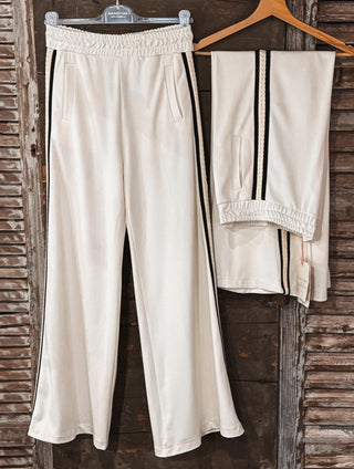 Arbasino cream stripe joggers *new*