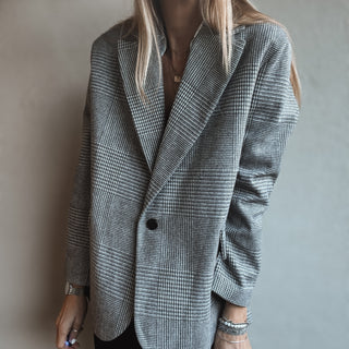 Merino check blazer NEW*