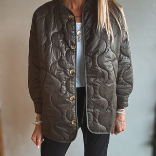 Khaki Callie quilted jacket *NEW*