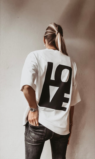 LOVE tee vintage white *NEW*