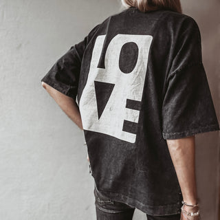 LOVE tee charcoal grey *NEW*