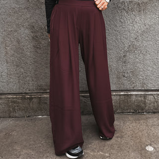 BURGUNDY Amy palazzo pants