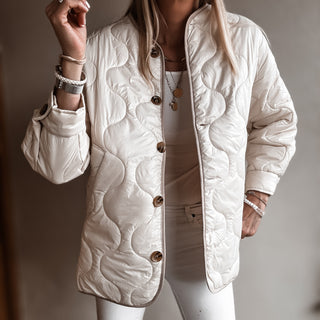 Cream Callie quilted jacket *NEW*